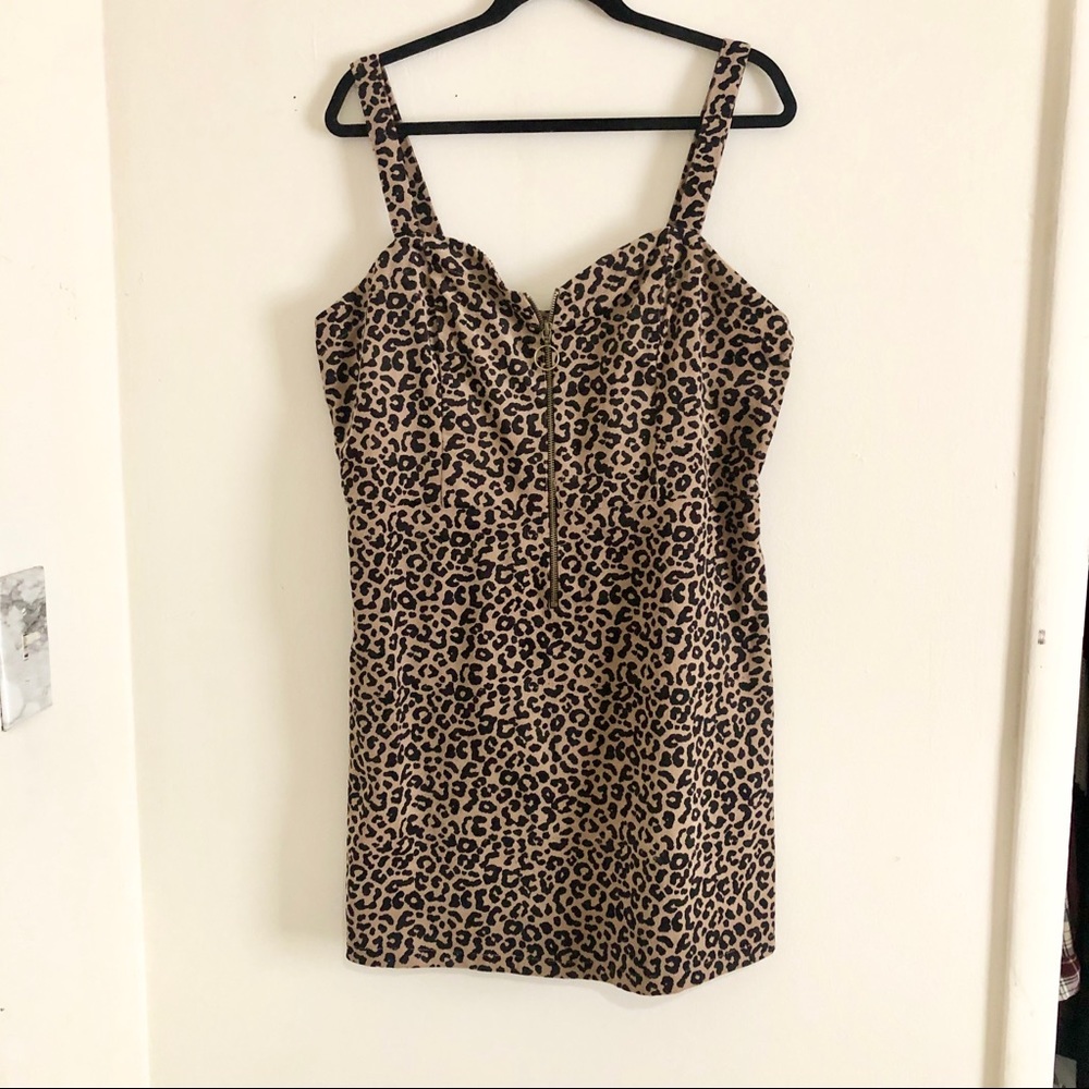 NWOT Leopard Print Corduroy Dress